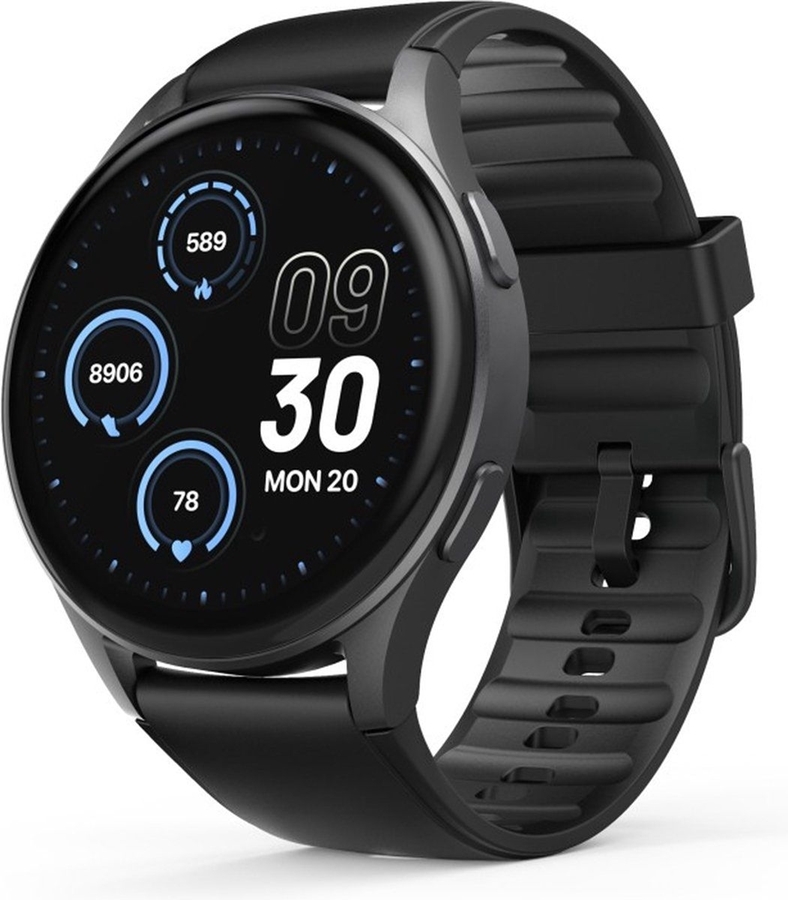 Hama Smartwatch "8900", GPS, AMOLED 46 mm, telefoonfunctie, Alexa, rond, zwart