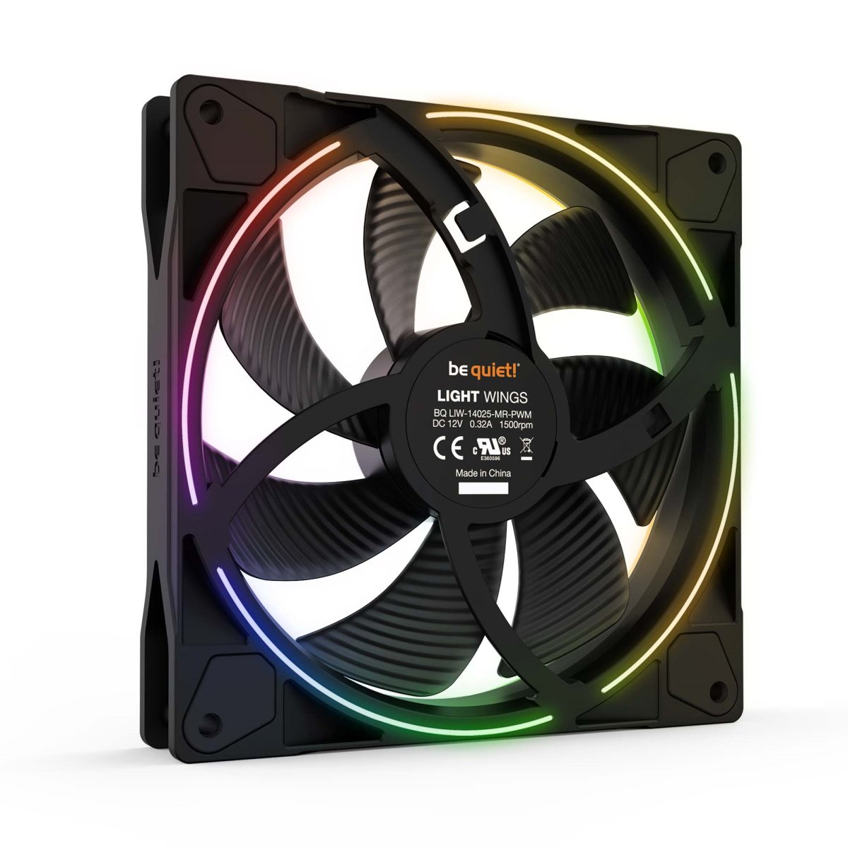 be quiet! Light Wings 140mm PWM Triple Pack, Zwart, 140mm - Afbeelding 2